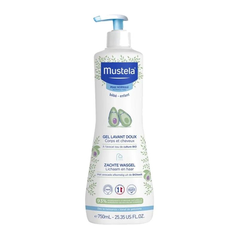 Gel lavant doux Mustela 750 ml