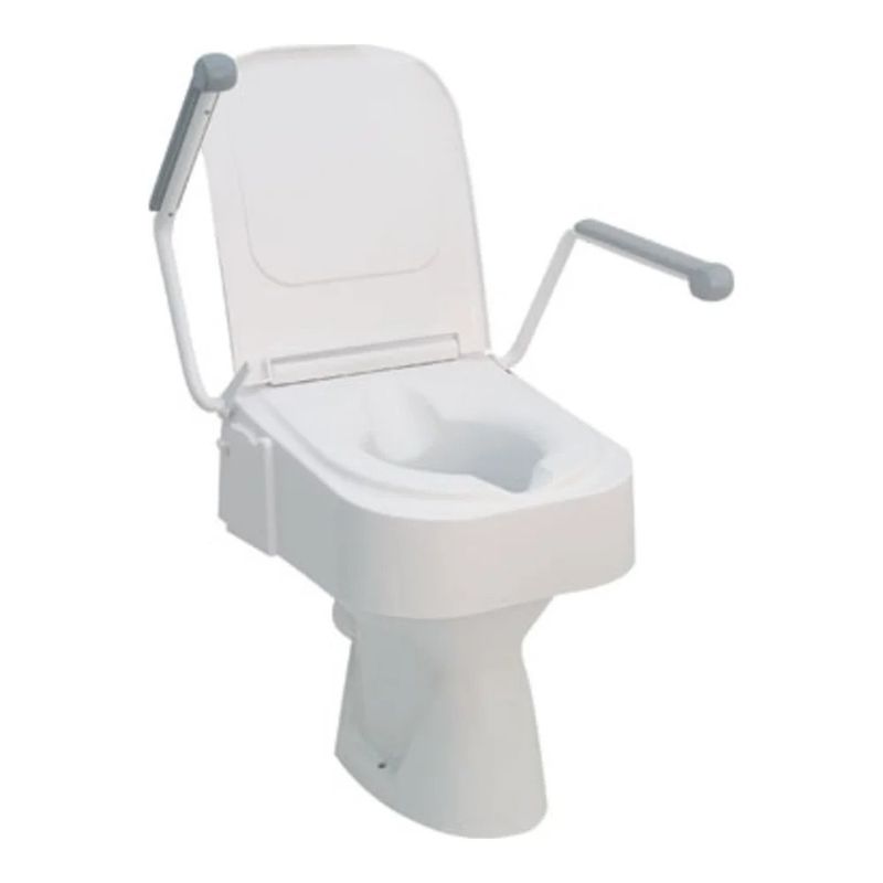 Rehausse-WC avec accoudoirs et couvercle